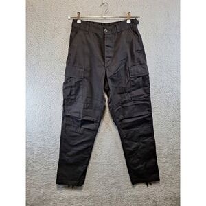 Rothco Cargo Pants Small Regular (Fits W28 x L30) Black B.D.U. Tactical Military